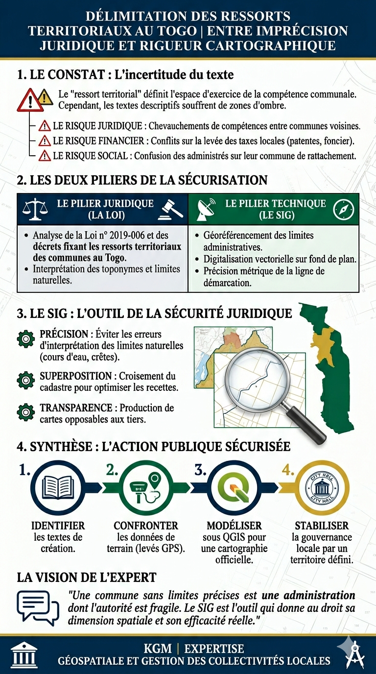 Affiche technique délimitation territoriale Togo KGM